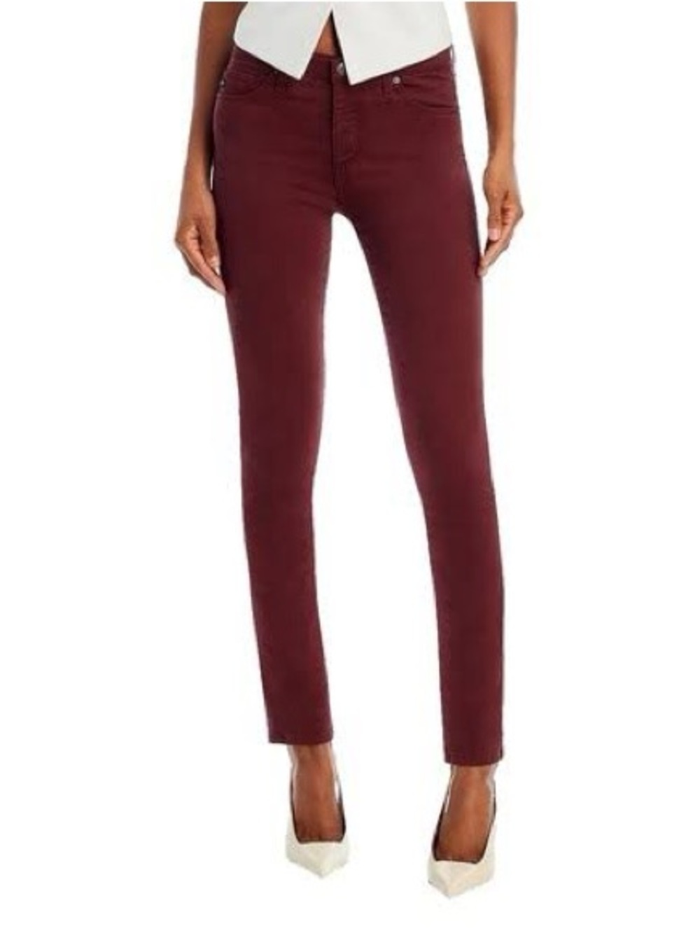 AG The Prima Cigarette Jeans Burgundy 27R